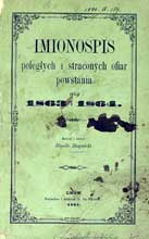Imionospis ofiar powstania 1863 i 1864