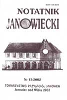 Księga zmarłych kościoła parafialnego w Janowcu