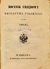 Rocznik Urzędowy Królestwa Polskiego 1866